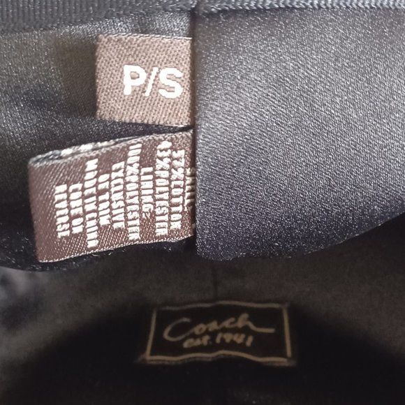 Coach KAREE Signature Jacquard Leather Y2K Hat Cap Black P/S Darling So Cute
